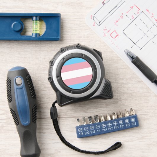 SlipperyJoe's transgender pride-vlag zichtbaarheid Rolmaat (Workshop)