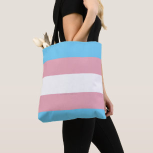 SlipperyJoe's transgender pride-vlag zichtbaarheid Tote Bag