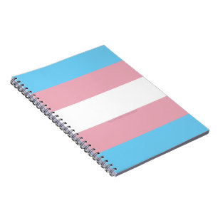 SlipperyJoe's transgender trotsdiversiteit vlag ri Notitieboek