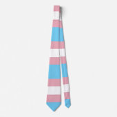 SlipperyJoe's transgender trotsdiversiteit vlag ri Stropdas (Voorkant)