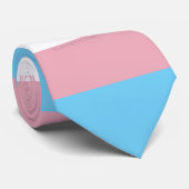 SlipperyJoe's transgender trotsdiversiteit vlag ri Stropdas (Opgerold)