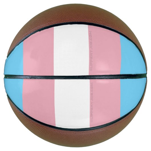 SlipperyJoe's transgender trotskleurenvlag zichtba Basketbal (Voorkant)