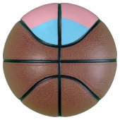 SlipperyJoe's transgender trotskleurenvlag zichtba Basketbal (Rechts)