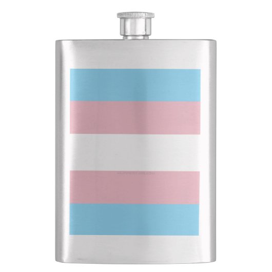 SlipperyJoe's transgender trotskleurenvlag zichtba Flacon (Voorkant)