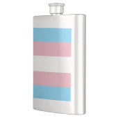 SlipperyJoe's transgender trotskleurenvlag zichtba Flacon (Links)