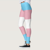 SlipperyJoe's transgender trotskleurenvlag zichtba Leggings (Links)