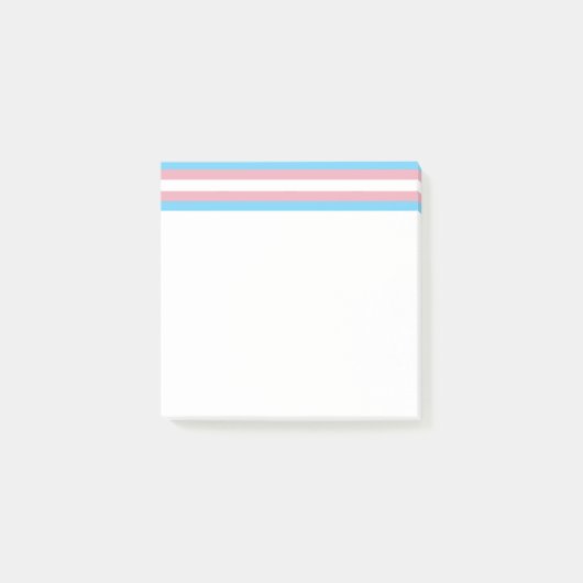SlipperyJoe's transgender trotskleurenvlag zichtba Post-it® Notes (Voorkant)