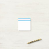 SlipperyJoe's transgender trotskleurenvlag zichtba Post-it® Notes (Op bureau)