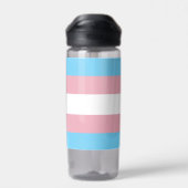 SlipperyJoe's transgender trotskleurenvlag zichtba Waterfles (Achterkant)