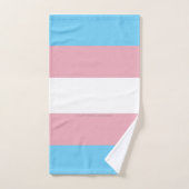SlipperyJoe's transgender trotskleurvlag zichtbaar Bad Handdoek (Handdoek)
