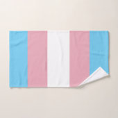 SlipperyJoe's transgender trotskleurvlag zichtbaar Bad Handdoek (Handdoek)