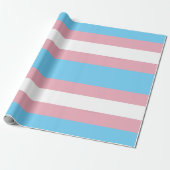 SlipperyJoe's transgender trotskleurvlag zichtbaar Cadeaupapier (Uitgerold)