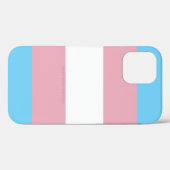 SlipperyJoe's transgender trotskleurvlag zichtbaar Case-Mate iPhone Case (Achterkant (horizontaal))