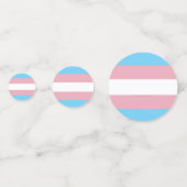 SlipperyJoe's transgender trotskleurvlag zichtbaar Confetti (Achterkanten)