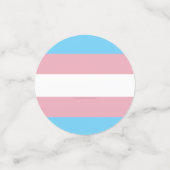 SlipperyJoe's transgender trotskleurvlag zichtbaar Confetti (Kleine voorkant)