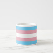 SlipperyJoe's transgender trotskleurvlag zichtbaar Espresso Kop (Voorkant)