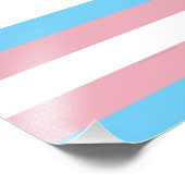 SlipperyJoe's transgender trotskleurvlag zichtbaar Foto Afdruk (Hoek)