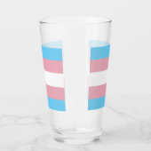 SlipperyJoe's transgender trotskleurvlag zichtbaar Glas (Links)