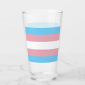 SlipperyJoe's transgender trotskleurvlag zichtbaar Glas (Voorkant)