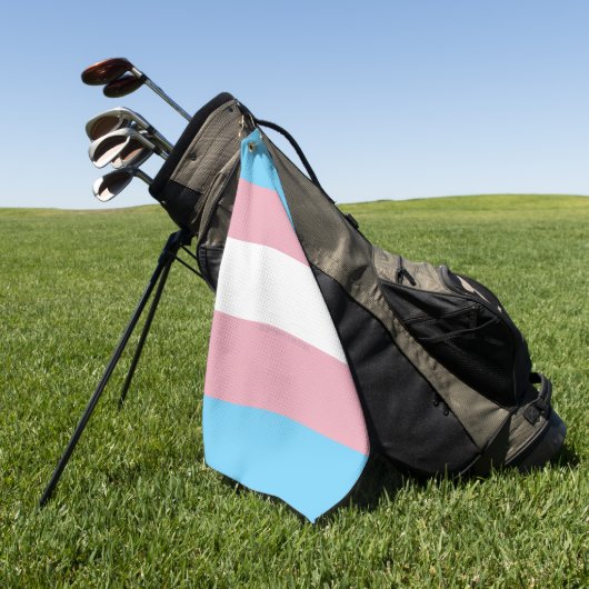 SlipperyJoe's transgender trotskleurvlag zichtbaar Golfhanddoek (Groen)