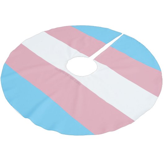 SlipperyJoe's transgender trotskleurvlag zichtbaar Kerstboom Rok (Gekanteld)