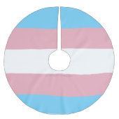 SlipperyJoe's transgender trotskleurvlag zichtbaar Kerstboom Rok (Voorkant)