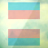 SlipperyJoe's transgender trotskleurvlag zichtbaar Raamsticker (Vel 3)