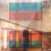 SlipperyJoe's transgender trotskleurvlag zichtbaar Raamsticker (Vel 2)