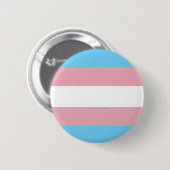 SlipperyJoe's transgender trotskleurvlag zichtbaar Ronde Button 5,7 Cm (Voorkant /achterkant)