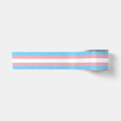SlipperyJoe's transgender trotskleurvlag zichtbaar Satijnen Lint (Voorkant)