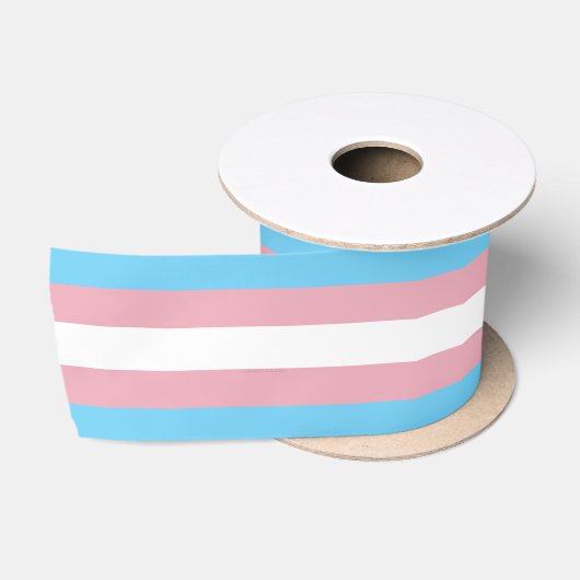 SlipperyJoe's transgender trotskleurvlag zichtbaar Satijnen Lint (Spoel)