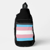 SlipperyJoe's transgender trotskleurvlag zichtbaar Sling Bag (Voorkant)