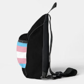 SlipperyJoe's transgender trotskleurvlag zichtbaar Sling Bag (Rechts)