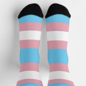 SlipperyJoe's transgender trotskleurvlag zichtbaar Sokken (Top)
