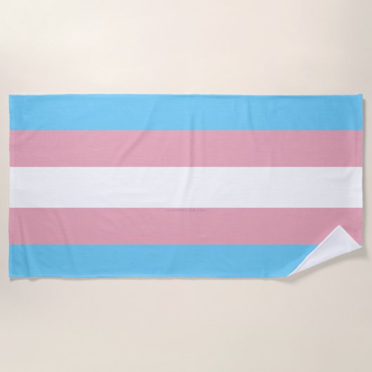 SlipperyJoe's transgender trotskleurvlag zichtbaar Strandlaken (Voorkant)