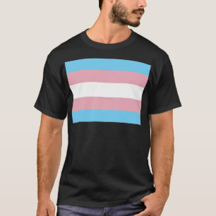 SlipperyJoe's transgender trotskleurvlag zichtbaar T-shirt