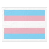 SlipperyJoe's transgender trotskleurvlag zichtbaar Tafelkleed (Voorkant (Horizontaal))