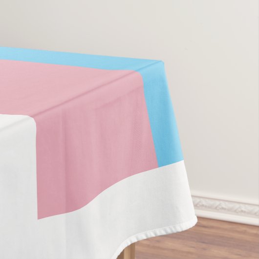 SlipperyJoe's transgender trotskleurvlag zichtbaar Tafelkleed (Voorbeeld)