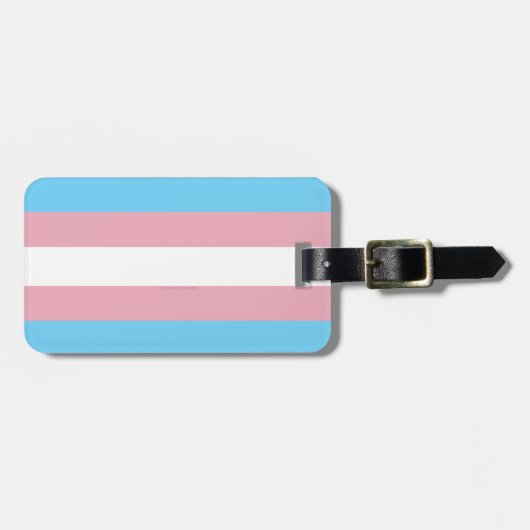 SlipperyJoe's transgender trotsky-vlag zichtbaarhe Bagagelabel (Voorkant horizontaal)