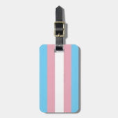 SlipperyJoe's transgender trotsky-vlag zichtbaarhe Bagagelabel (Voorkant verticaal)