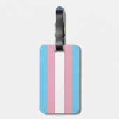 SlipperyJoe's transgender trotsky-vlag zichtbaarhe Bagagelabel (Achterkant verticaal)