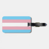 SlipperyJoe's transgender trotsky-vlag zichtbaarhe Bagagelabel (Achterkant horizontaal)