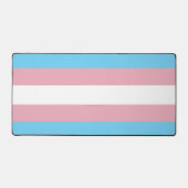 SlipperyJoe's transgender trotsky vlag zichtbaarhe Bureaumat (Voorkant)