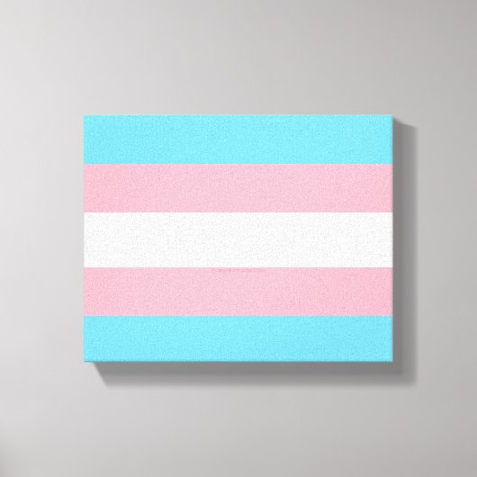 SlipperyJoe's transgender trotsky vlag zichtbaarhe Canvas Afdruk (Voorkant)