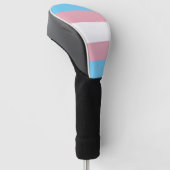 SlipperyJoe's transgender trotsky vlag zichtbaarhe Golfheadcover (Schuin)