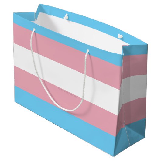 SlipperyJoe's transgender trotsky vlag zichtbaarhe Groot Cadeauzakje (Achterkant Gekanteld)