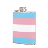 SlipperyJoe's transgender trotsky vlag zichtbaarhe Heupfles (Links)