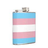 SlipperyJoe's transgender trotsky vlag zichtbaarhe Heupfles (Rechts)