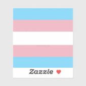 SlipperyJoe's transgender trotsky vlag zichtbaarhe Sticker (Vel)