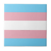 SlipperyJoe's transgender trotsky-vlag zichtbaarhe Tegeltje (Voorkant)